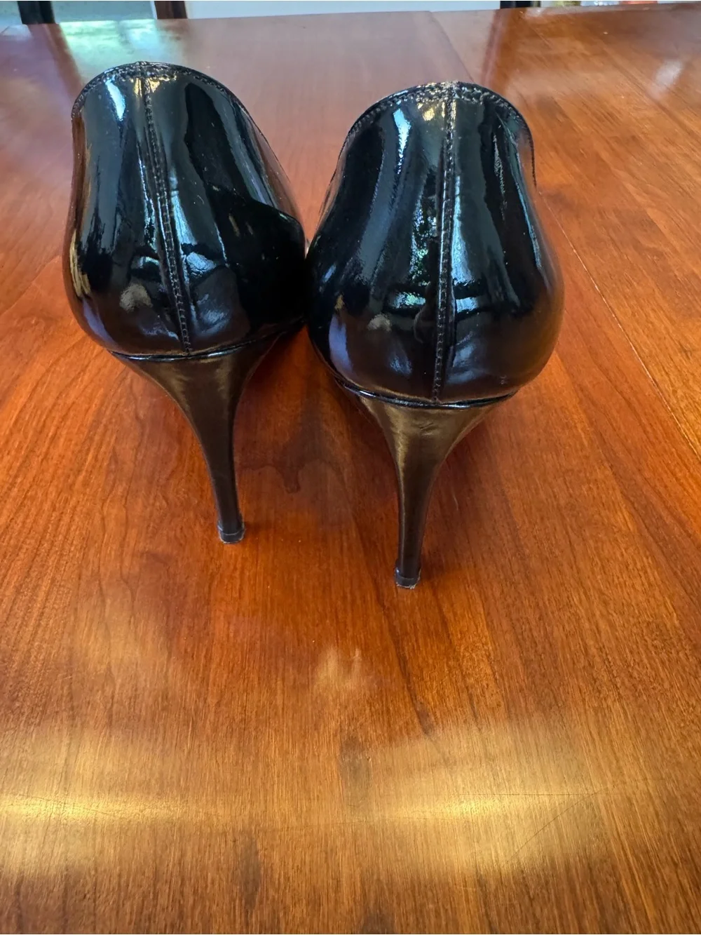 Christian Louboutin Black Patent Pointed-Toe Stiletto Pumps